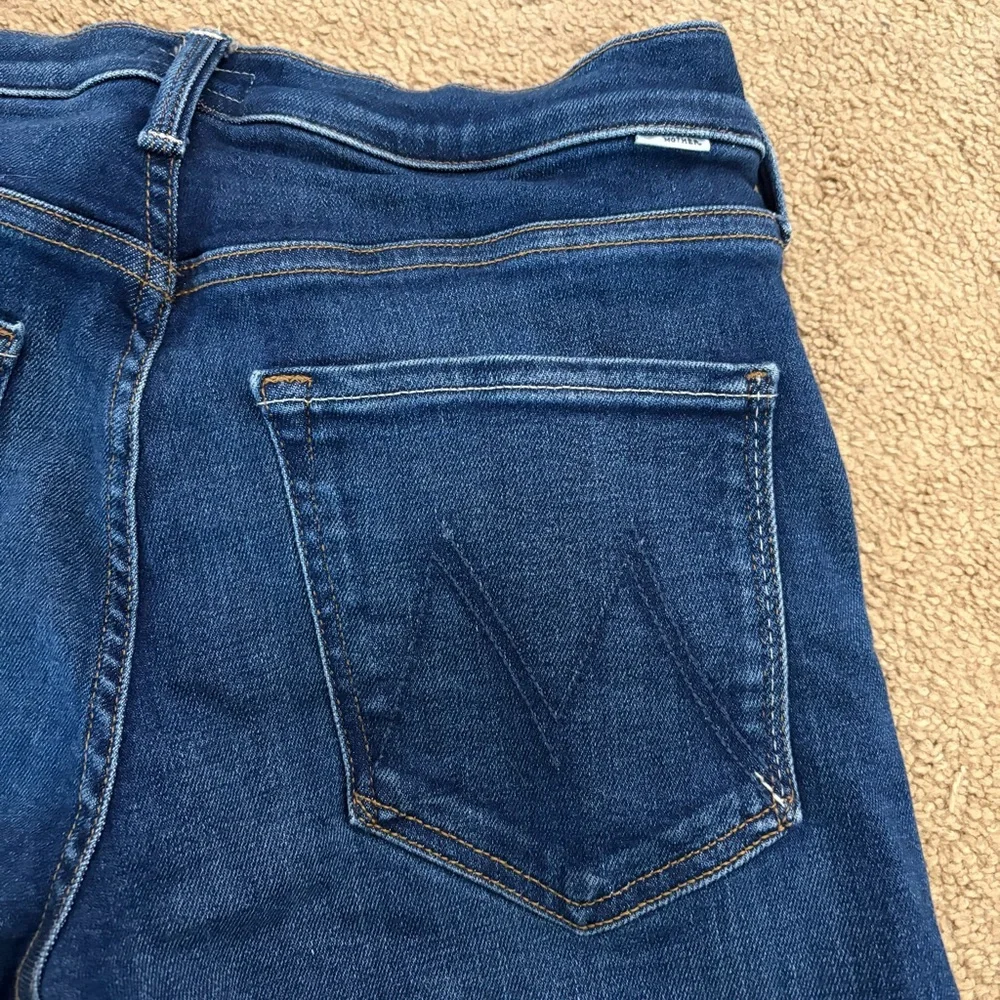 Mother Women’s Size 28 The Mid Rise Rambler Zip Ankle Coastal Colors Denim Jeans - Picture 12 of 15